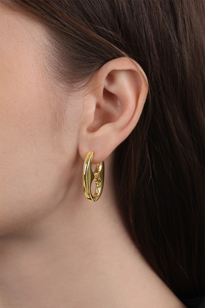 Führt zu Produktdetailseite „Creolen in Gold"