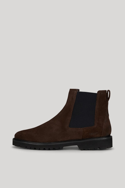 Chelsea Boots Stampa Fine Daniel in Dunkelbraun