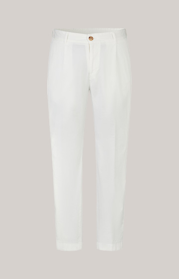 Lester Pleated Trousers in Cream