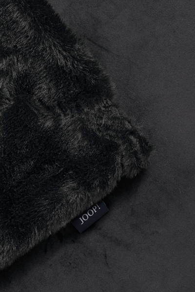 Plaid JOOP! COZY CORNFLOWER in Schwarz, 130 x 170 cm