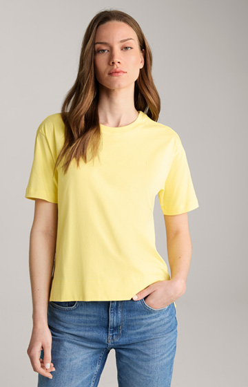 Baumwoll-T-Shirt in Gelb