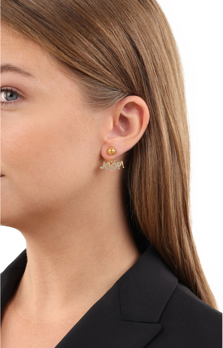 Earrings with Zirconia in Gold