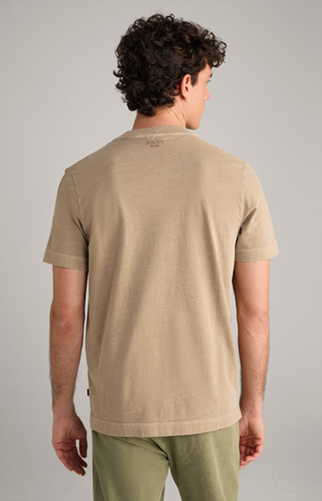 T-shirt Carusio w kolorze jasnobrązowym