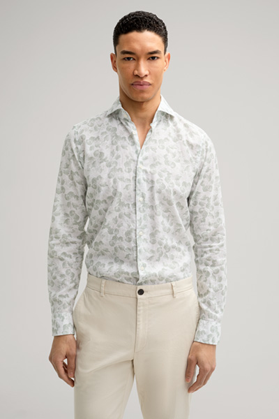 Pai Shirt in White/Light Green