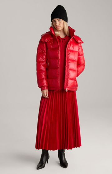 Steppjacke in Rot