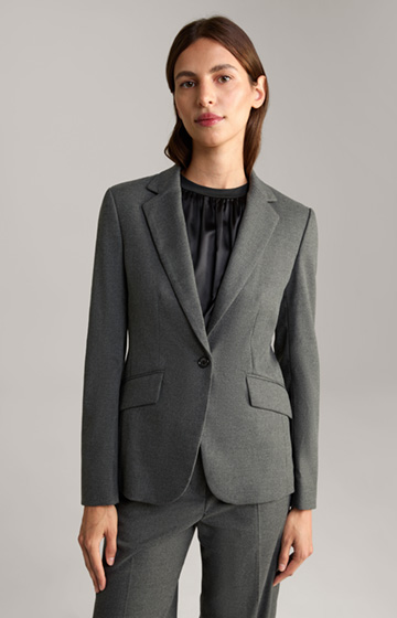 Flanell-Blazer in Grau