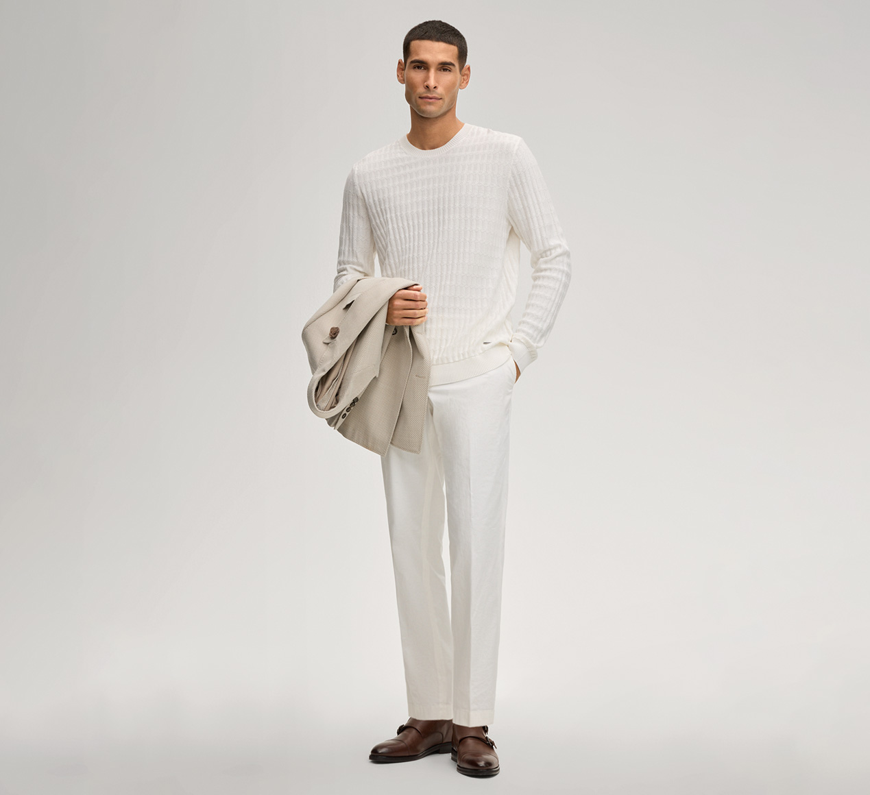 JOOP! präsentiert das Produkt Chino Hank in Offwhite aus der Kategorie Hosen & Chinos