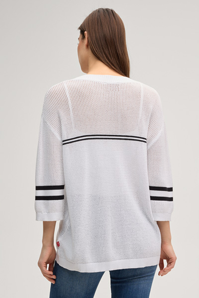 Kamias knitted shirt in white
