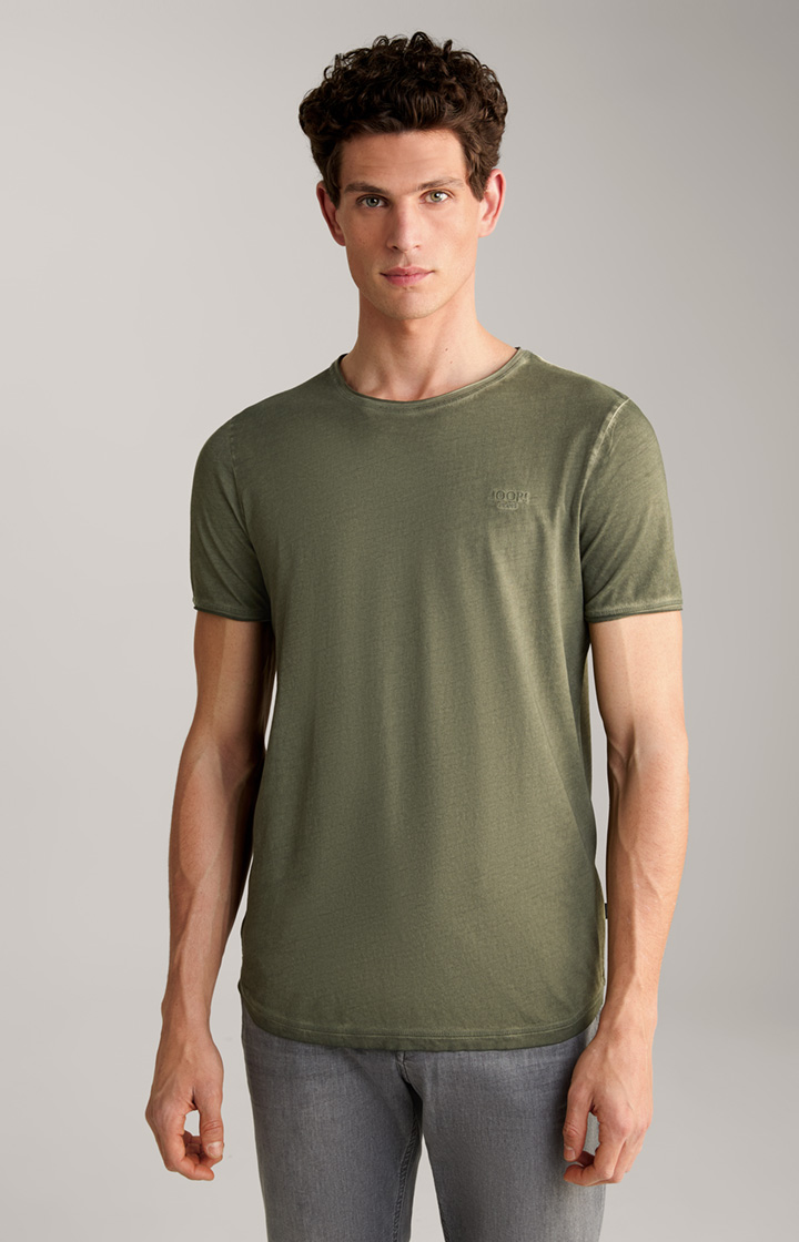 T-Shirt Clark in Acid-Olivgrün