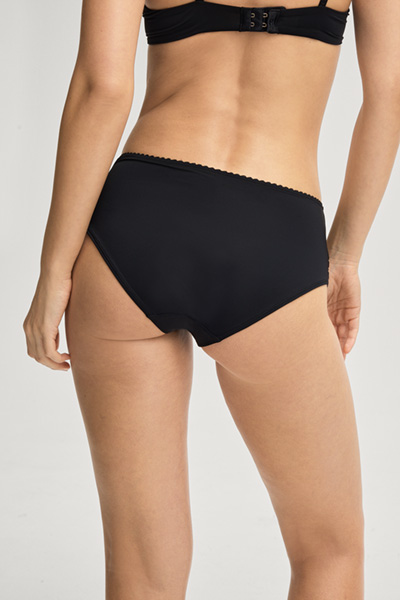 Panties in a Black Crocodile Pattern