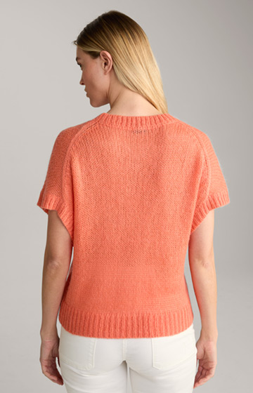 Sweter z mieszanki alpaki w kolorze pomarańczowym