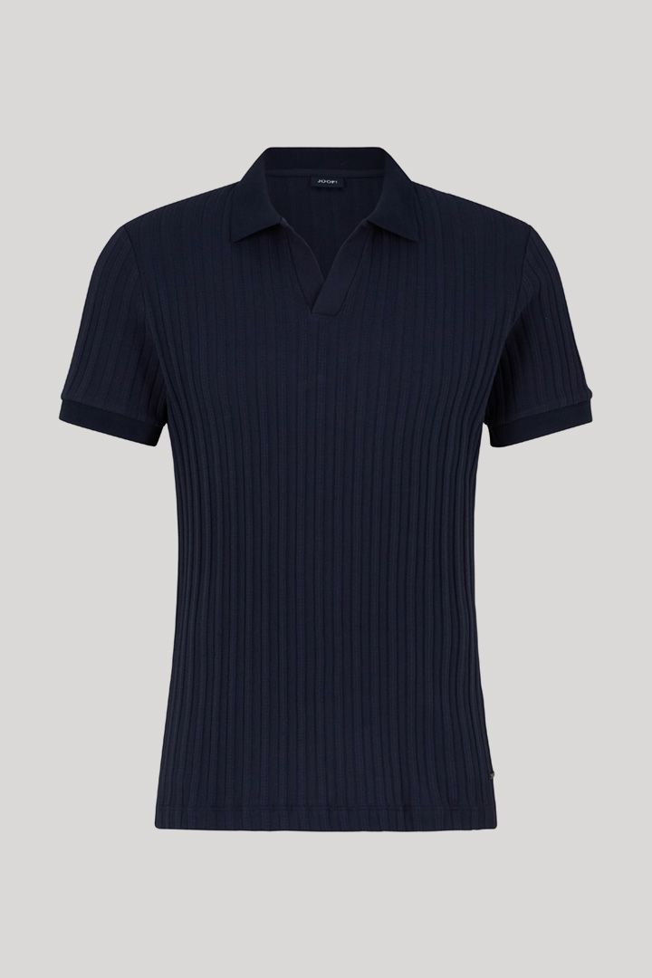 Poloshirt Baron in Navy strukturiert