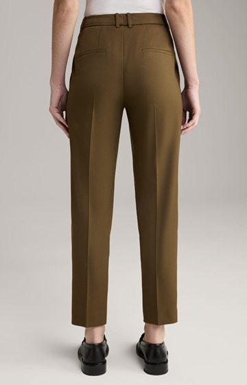 Twill Suit Trousers in Olive