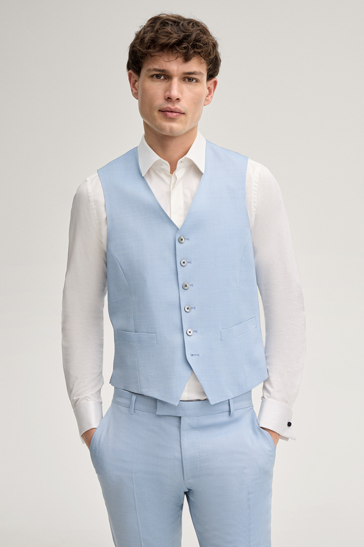 Weazer Waistcoat in Light Blue