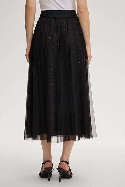 Pailletten-Tüllrock Frida in Schwarz