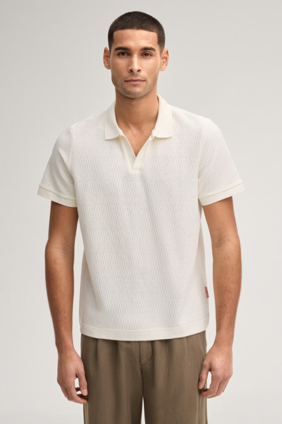 Pono polo shirt in off-white