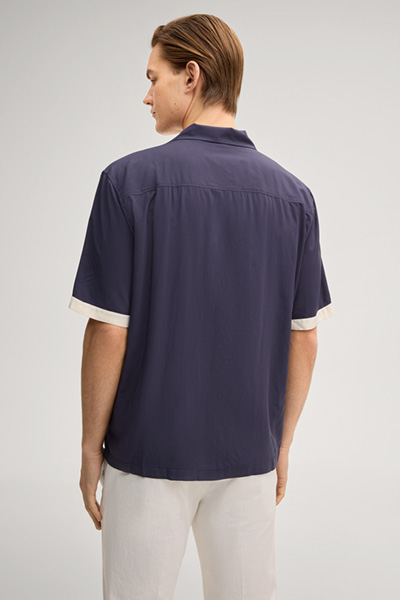 Kurzarm-Hemd Kawo in Navy