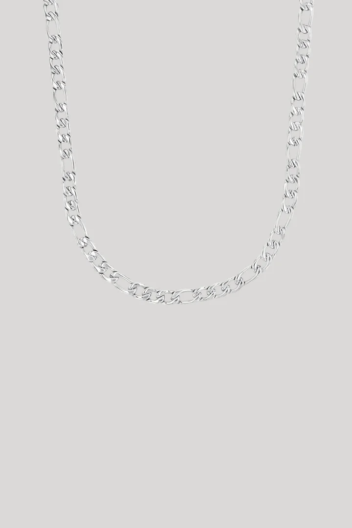 Prowadzi do strony produktu „Naszyjnik ze stali nierdzewnej w kolorze srebrnym"