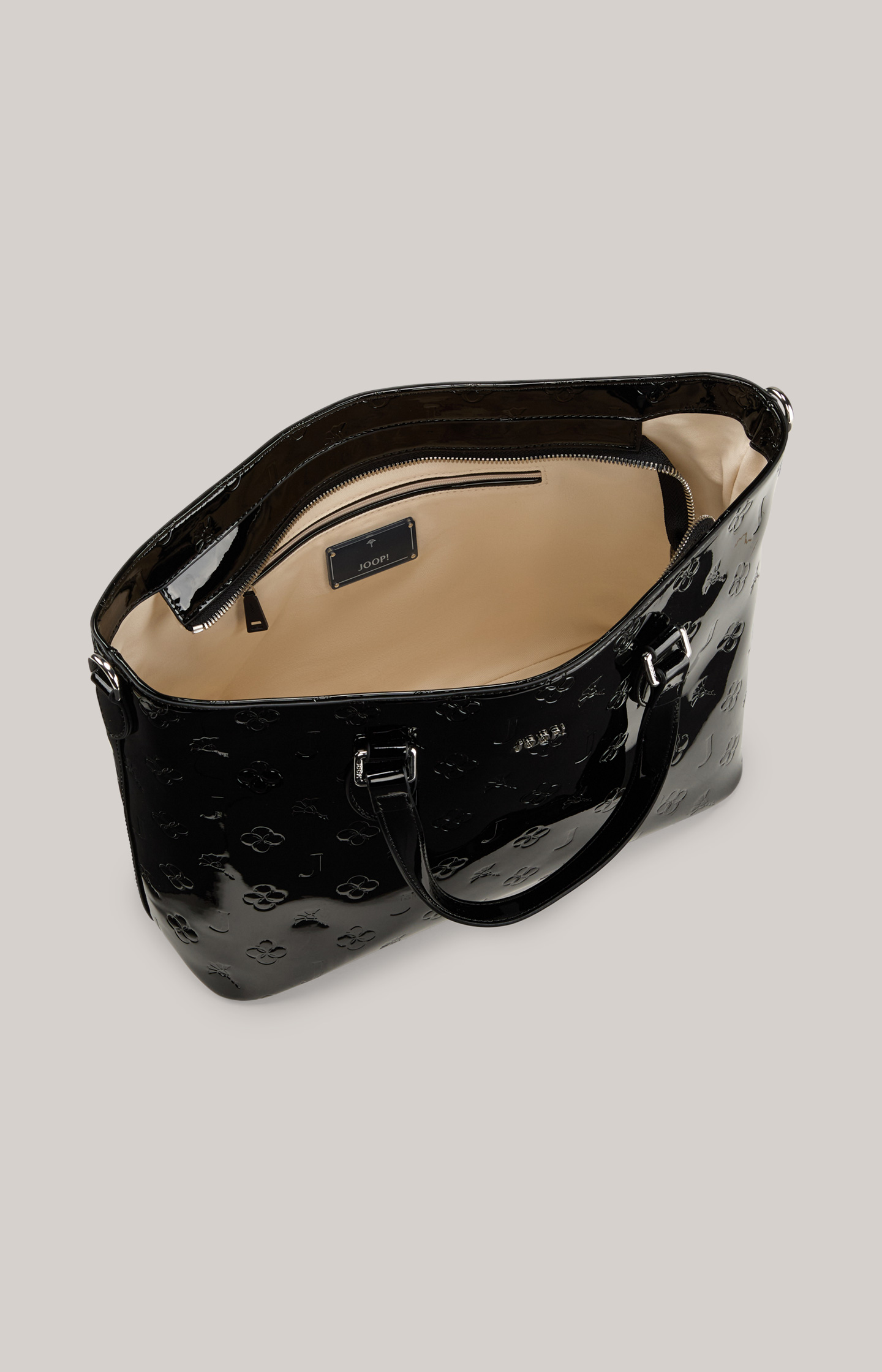 Lucente Joop Handtasche Schwarz Lack Decoro Lucente Mariella