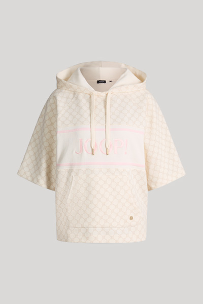 Cornflower Hoodie Taisa in beige/rose patterned
