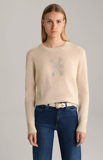 Cashmere-Pullover in Beige