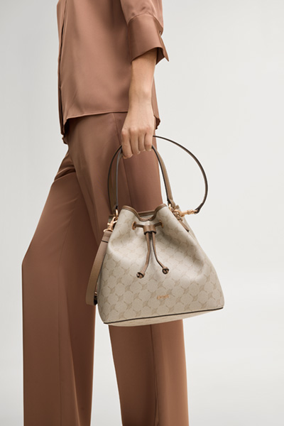 Führt zu Produktdetailseite „Bucket-Bag Mazzolino Franziska in Creme Cornflower"