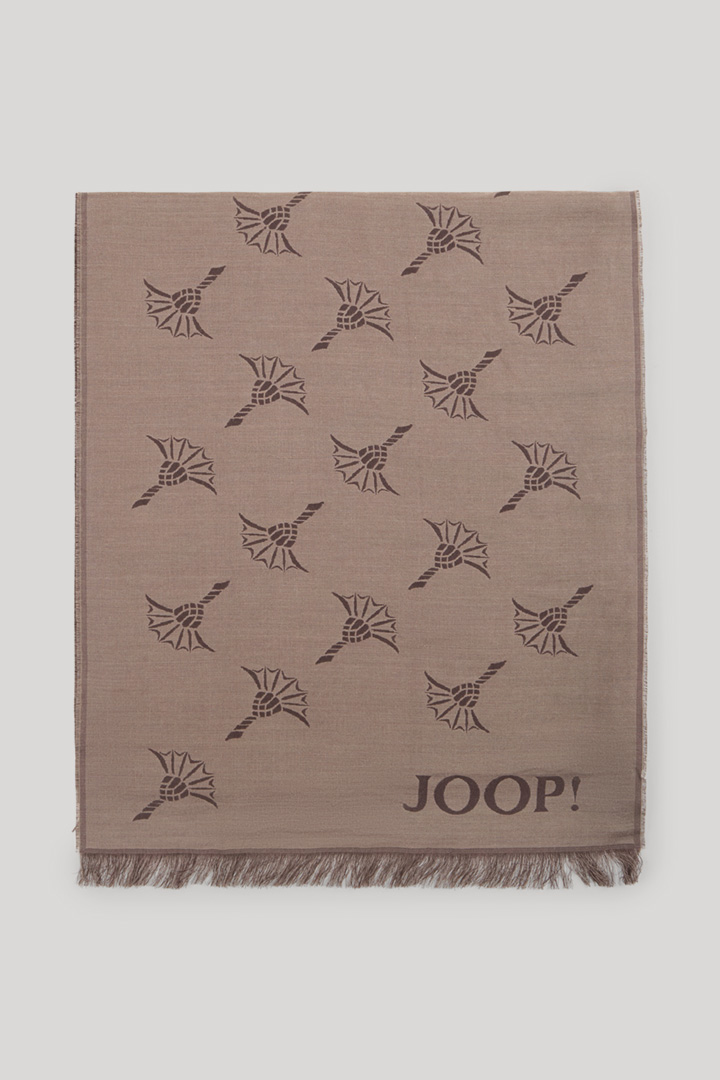 Feris Scarf in a Brown/Beige Pattern