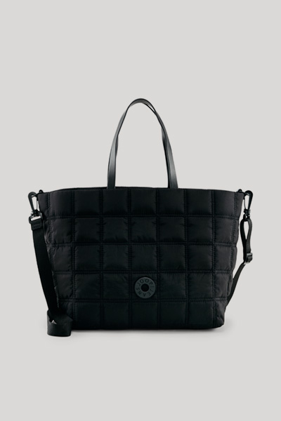 Handtasche Facilita Pam in Schwarz gesteppt