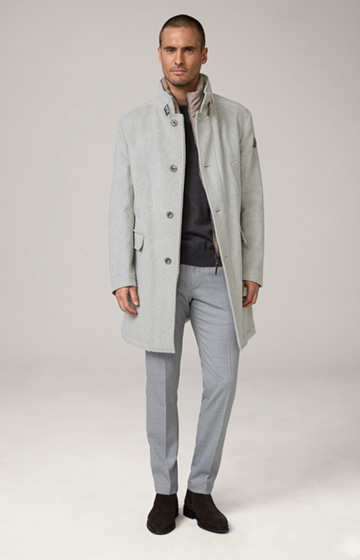 Makse Coat in Light Grey