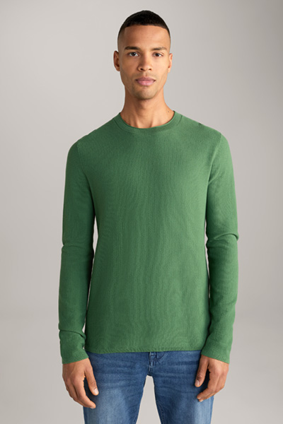 Hajon Cotton Pullover in Green