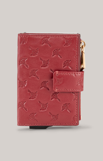 Leggero Stampa C-Four E-Cage Wallet in Dark Red