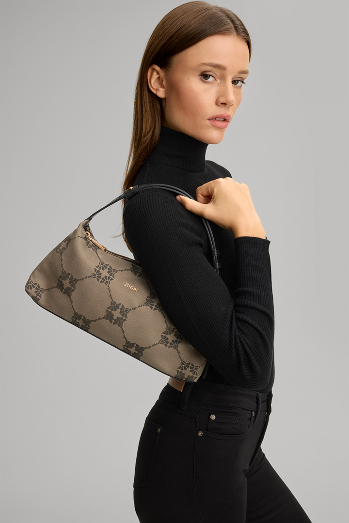 Leads to product detail page "Mosaico Grace Shoulder Bag in Beige"