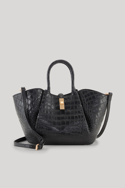 Führt zu Produktdetailseite „Handtasche Coccodrillo Sheryl in Schwarz"