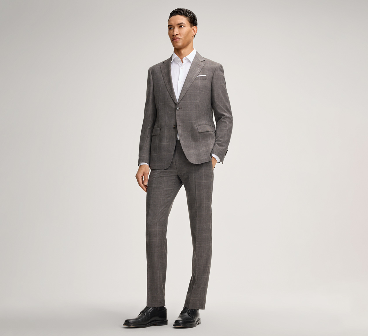 JOOP! presents the product Herby modular jacket in taupe patterned fabric from the category Jackets