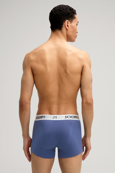 3er-Pack Cotton-Stretch Boxer in Hellblau/Blau/Schwarz