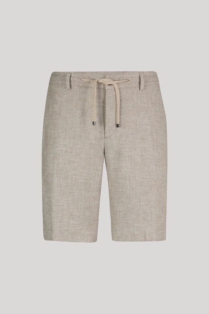 Führt zu Produktdetailseite „Bermudas Capri in Beige gemustert"