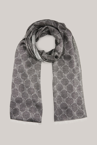 Ferdis Scarf in Black/Silver Grey