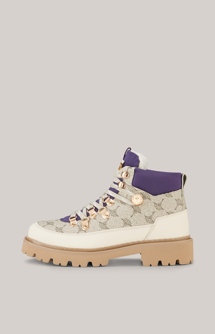 Mazzolino Hestia Low Boots in Beige/Violet
