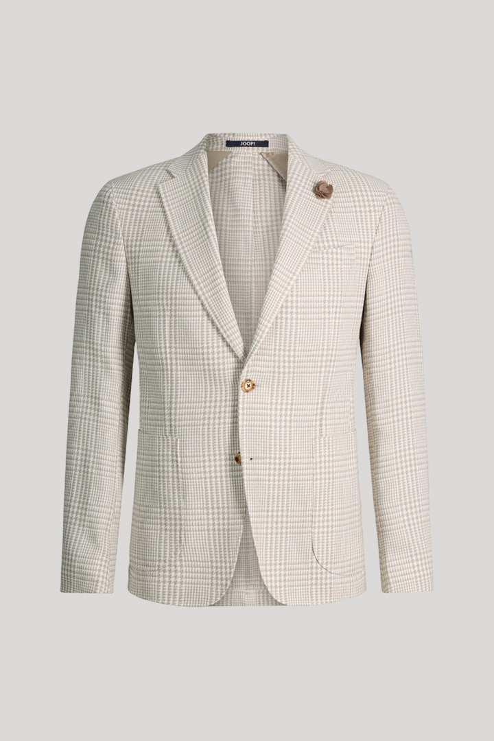 Führt zu Produktdetailseite „Sakko Hoverest in Beige kariert"