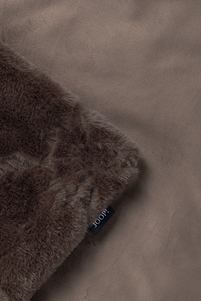 Plaid JOOP! COZY CORNFLOWER in Umbra, 130 x 170 cm