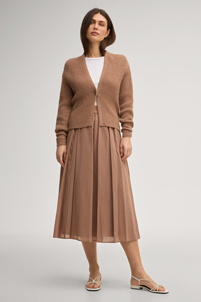 Strickjacke Kanna in Hellbraun