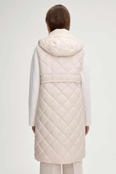 Quilted Waistcoat in Cream