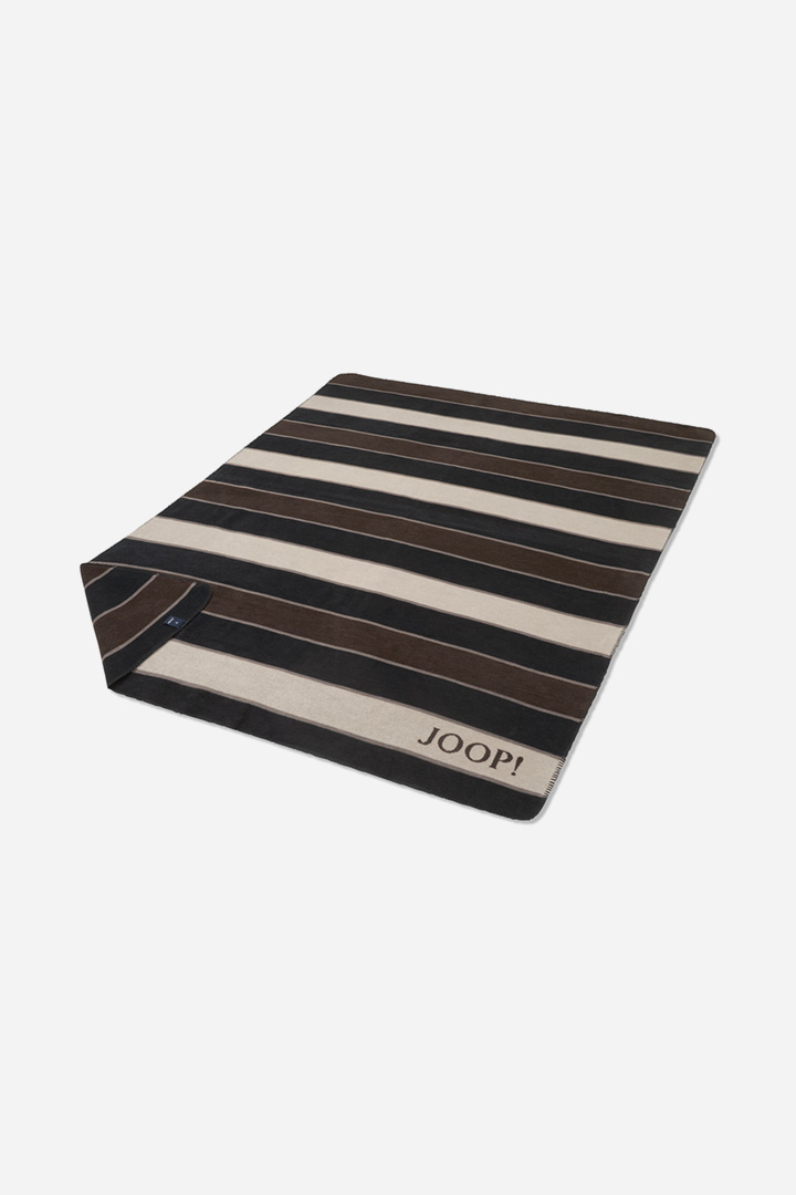 Führt zu Produktdetailseite „Wohndecke JOOP! STRIPES in Schwarz, 150 x 200 cm"