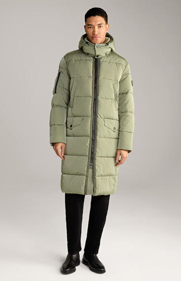 Lerry Quilted Coat in Green