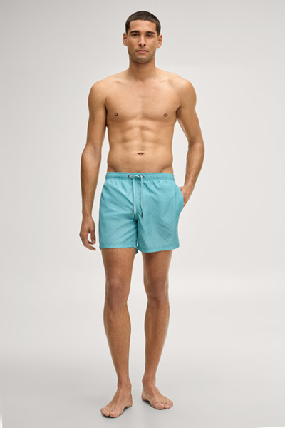 Swim shorts in turquoise cornflower