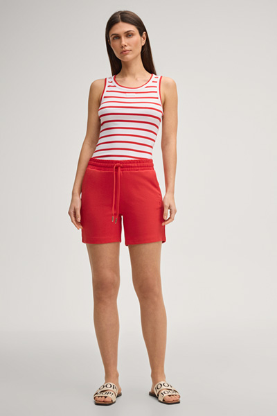 Top Telma in white/red stripes