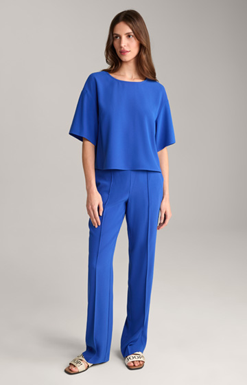 Blouse-Style Shirt in Royal Blue
