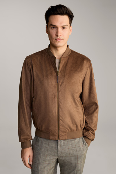 Lutiano Velours Blouson in Brown