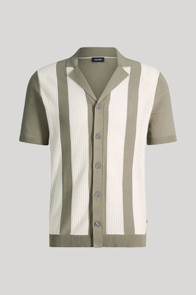 khaki/ecru striped