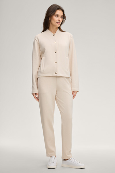 Sweatjacke Tobina in Champagner